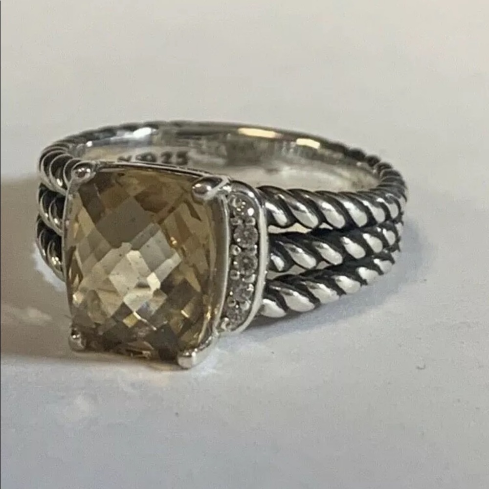 David Yurman morganite & Diamond Petite Wheaton
